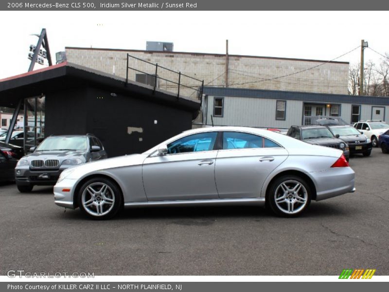 Iridium Silver Metallic / Sunset Red 2006 Mercedes-Benz CLS 500