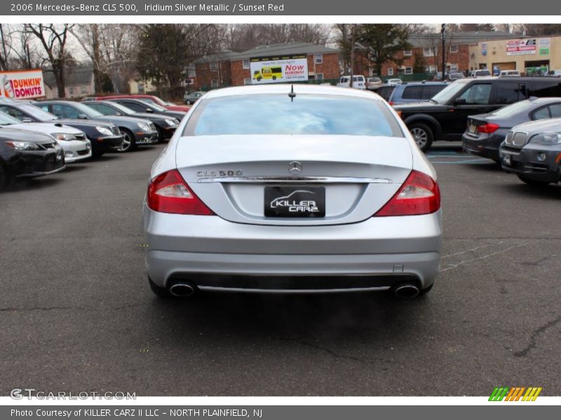 Iridium Silver Metallic / Sunset Red 2006 Mercedes-Benz CLS 500