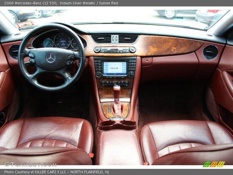 Iridium Silver Metallic / Sunset Red 2006 Mercedes-Benz CLS 500