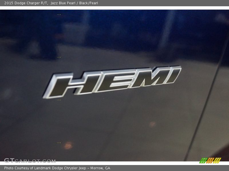 Jazz Blue Pearl / Black/Pearl 2015 Dodge Charger R/T