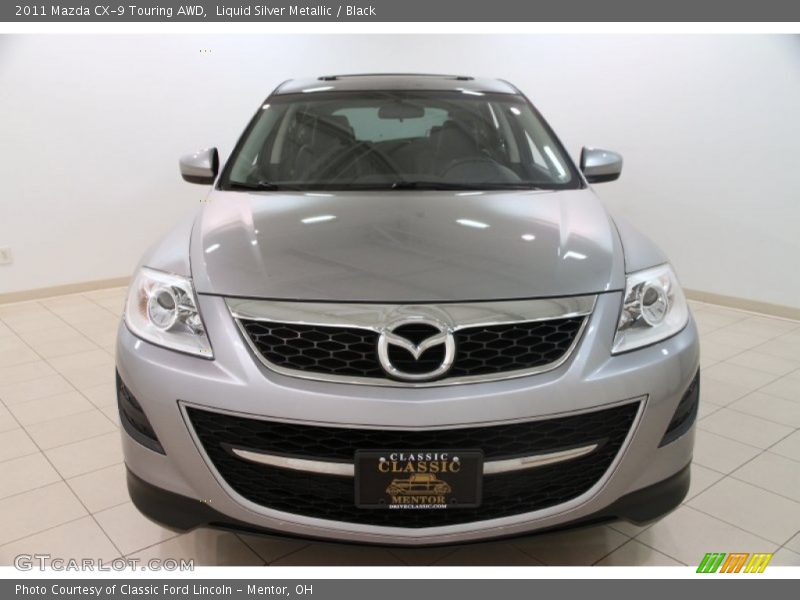 Liquid Silver Metallic / Black 2011 Mazda CX-9 Touring AWD