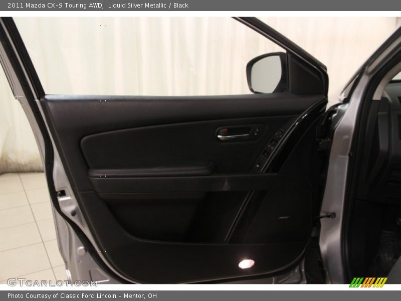 Liquid Silver Metallic / Black 2011 Mazda CX-9 Touring AWD