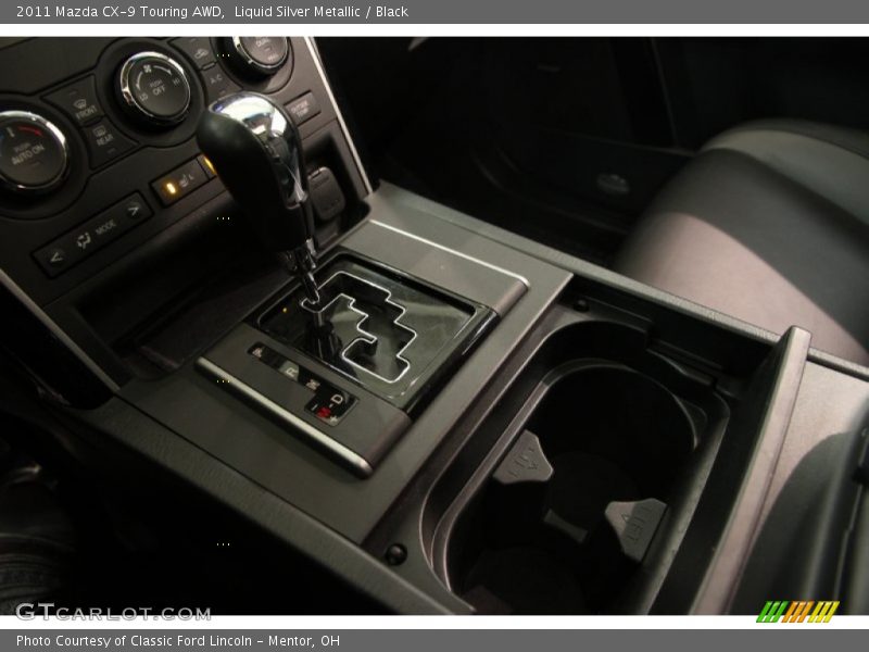 Liquid Silver Metallic / Black 2011 Mazda CX-9 Touring AWD