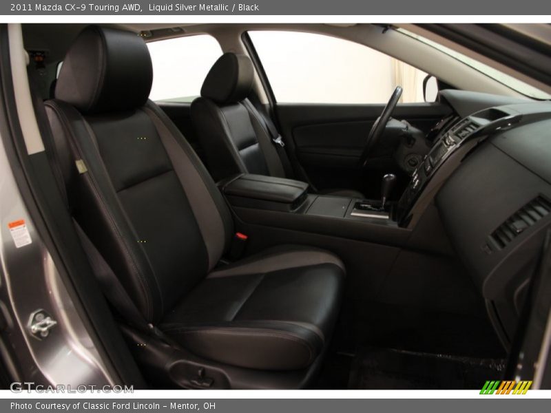 Liquid Silver Metallic / Black 2011 Mazda CX-9 Touring AWD