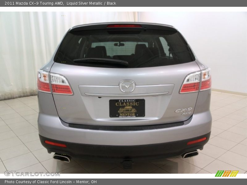 Liquid Silver Metallic / Black 2011 Mazda CX-9 Touring AWD