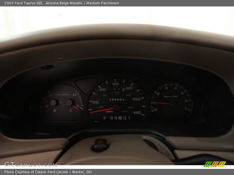Arizona Beige Metallic / Medium Parchment 2003 Ford Taurus SES