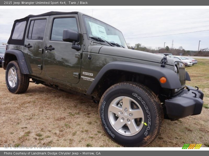 Tank / Black 2015 Jeep Wrangler Unlimited Sport 4x4