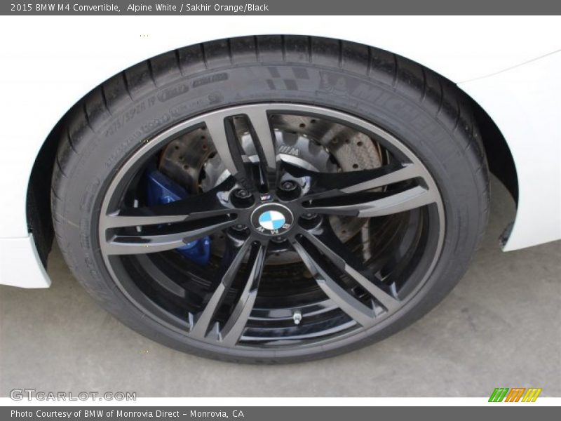 Alpine White / Sakhir Orange/Black 2015 BMW M4 Convertible