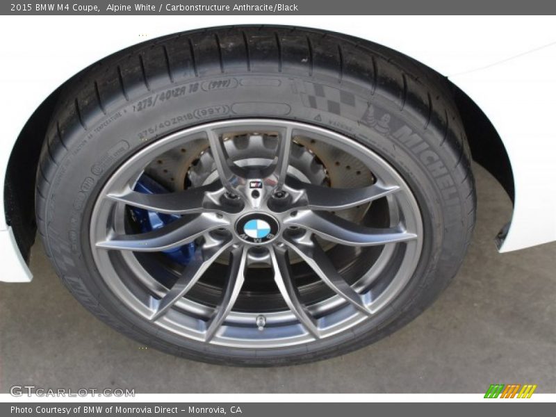 Alpine White / Carbonstructure Anthracite/Black 2015 BMW M4 Coupe