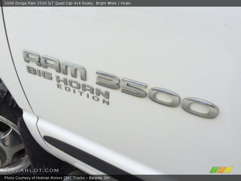 Bright White / Khaki 2006 Dodge Ram 3500 SLT Quad Cab 4x4 Dually