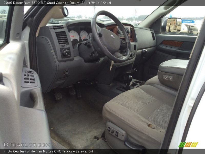 Bright White / Khaki 2006 Dodge Ram 3500 SLT Quad Cab 4x4 Dually