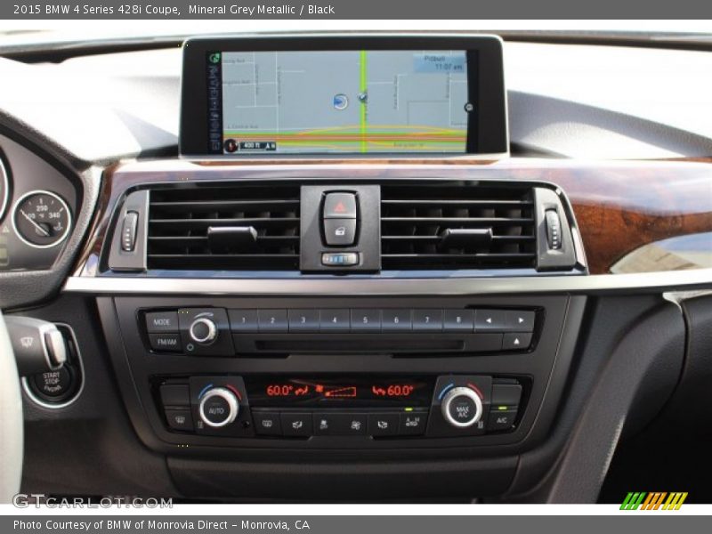 Mineral Grey Metallic / Black 2015 BMW 4 Series 428i Coupe
