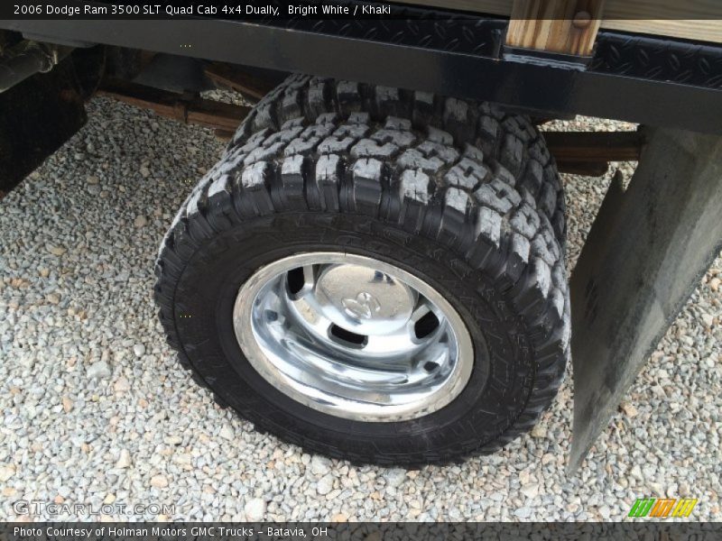 Bright White / Khaki 2006 Dodge Ram 3500 SLT Quad Cab 4x4 Dually