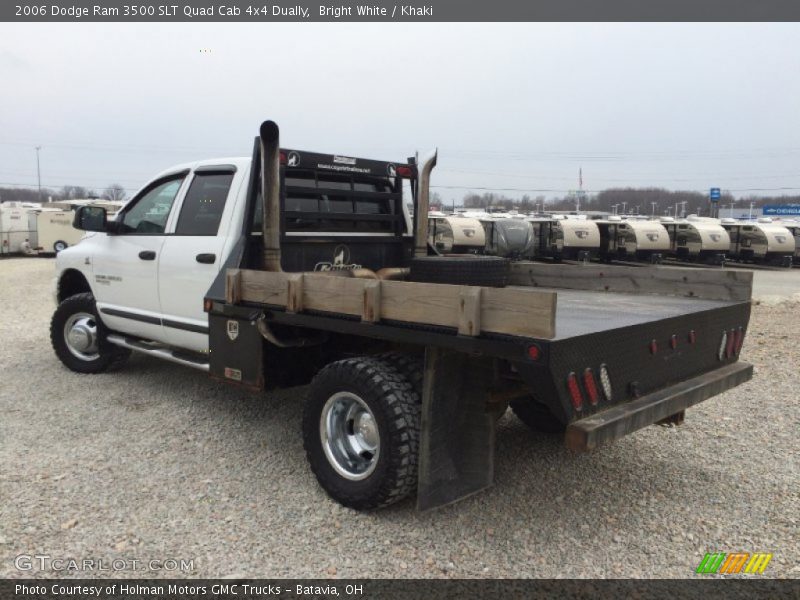 Bright White / Khaki 2006 Dodge Ram 3500 SLT Quad Cab 4x4 Dually
