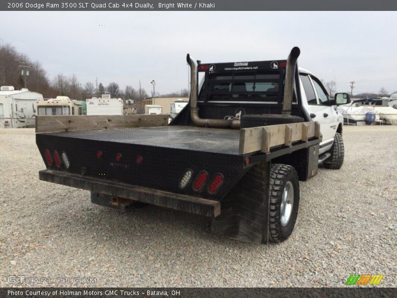 Bright White / Khaki 2006 Dodge Ram 3500 SLT Quad Cab 4x4 Dually