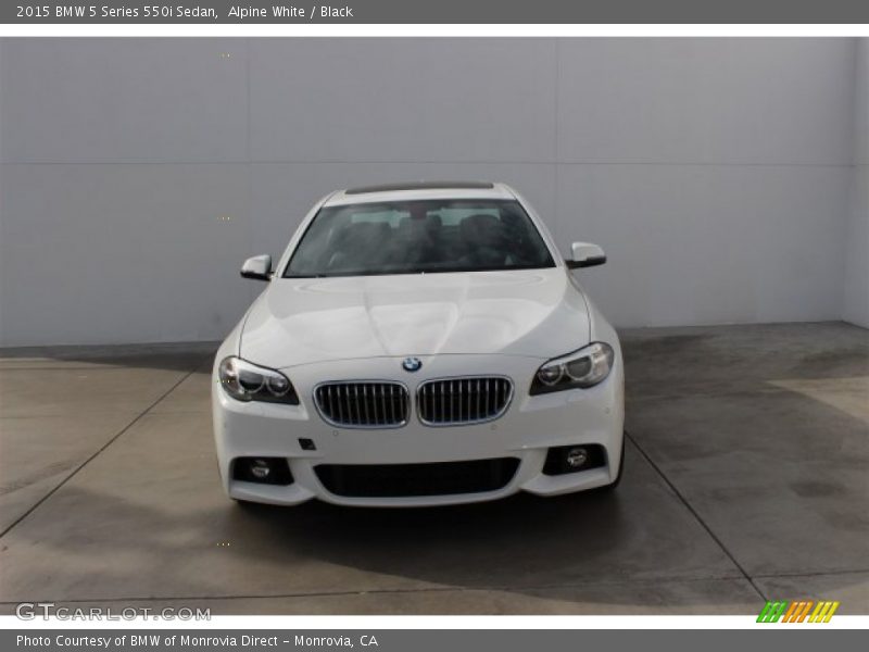 Alpine White / Black 2015 BMW 5 Series 550i Sedan
