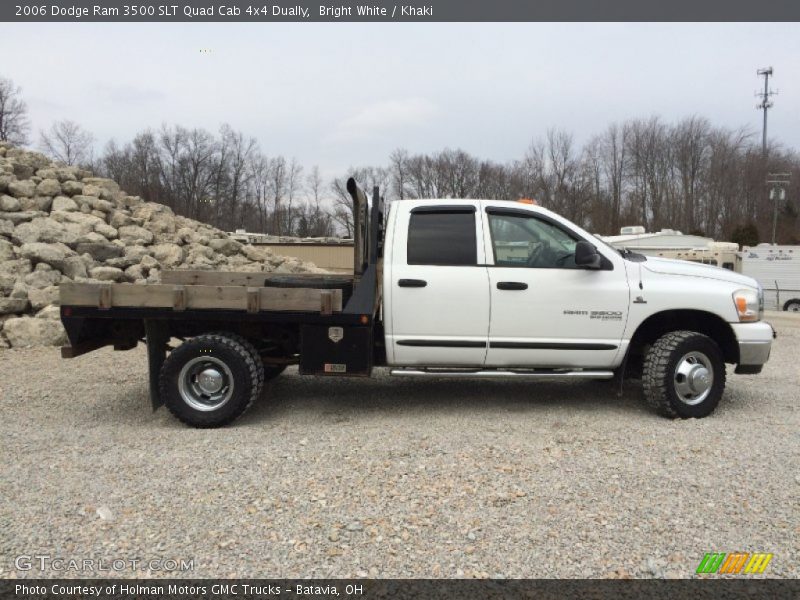 Bright White / Khaki 2006 Dodge Ram 3500 SLT Quad Cab 4x4 Dually