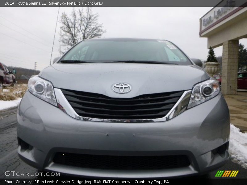 Silver Sky Metallic / Light Gray 2014 Toyota Sienna LE