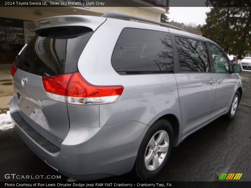 Silver Sky Metallic / Light Gray 2014 Toyota Sienna LE