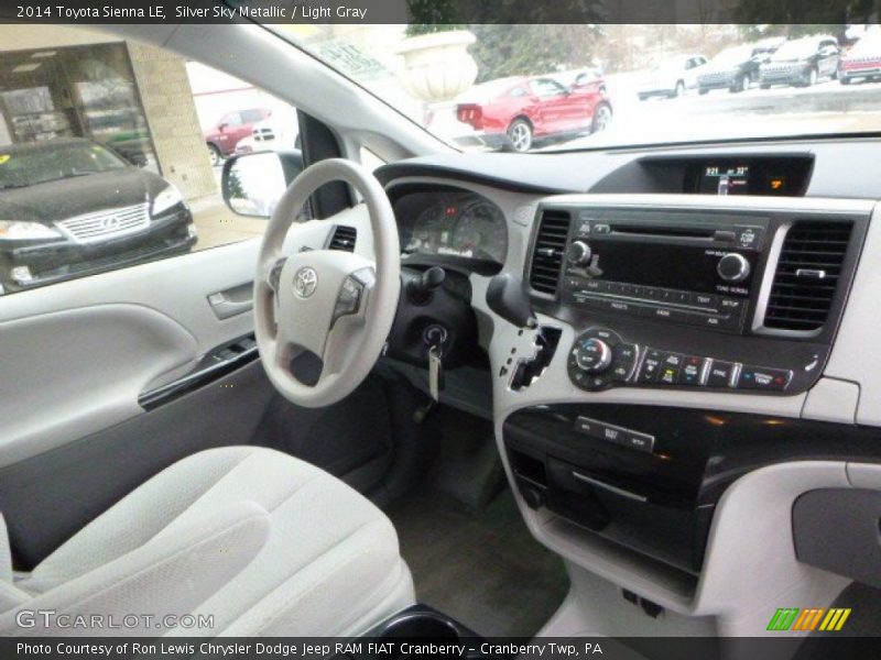 Silver Sky Metallic / Light Gray 2014 Toyota Sienna LE