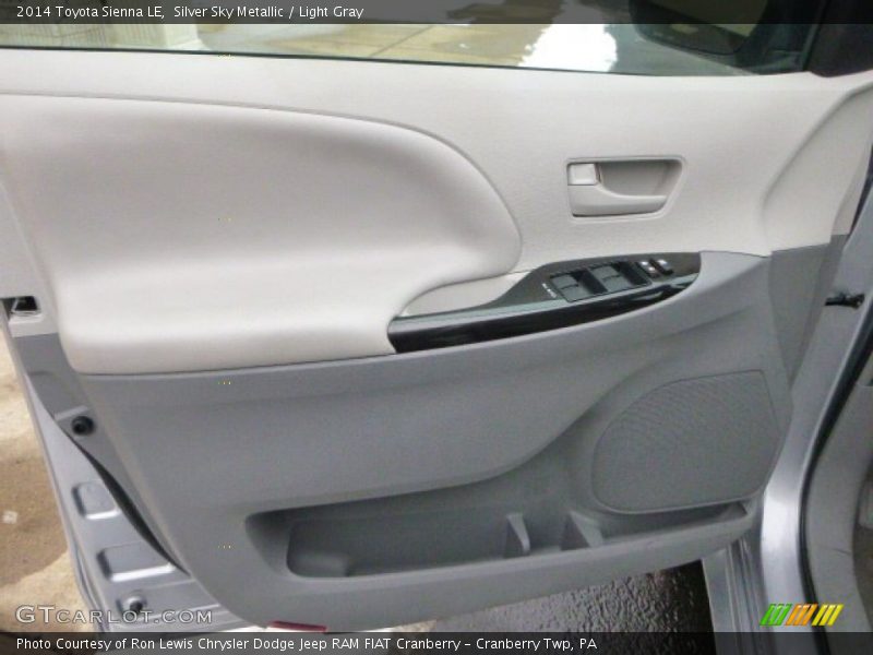 Silver Sky Metallic / Light Gray 2014 Toyota Sienna LE