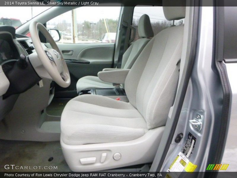 Silver Sky Metallic / Light Gray 2014 Toyota Sienna LE