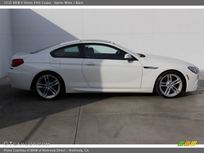Alpine White / Black 2015 BMW 6 Series 640i Coupe