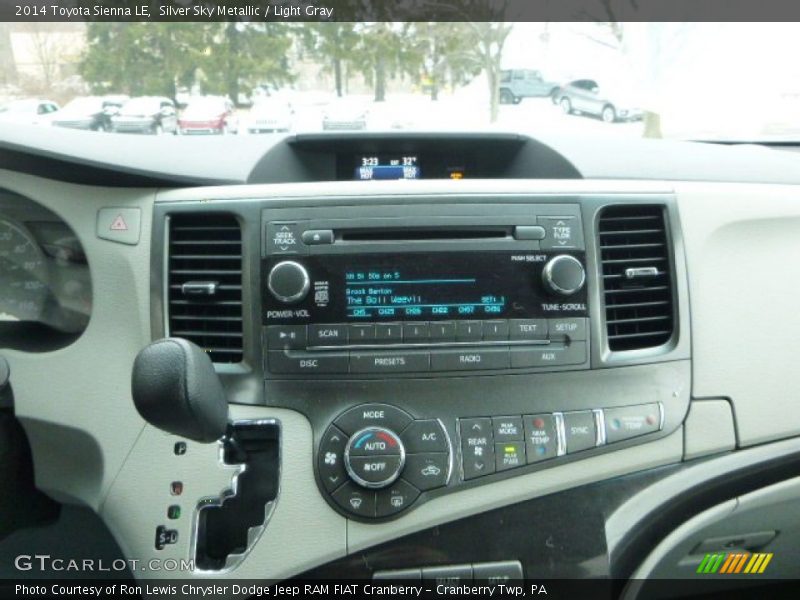 Silver Sky Metallic / Light Gray 2014 Toyota Sienna LE