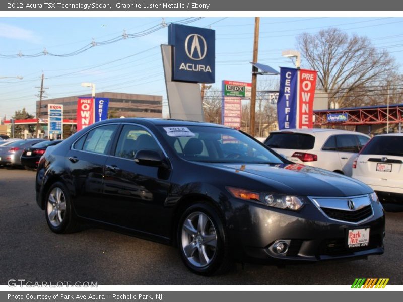 Graphite Luster Metallic / Ebony 2012 Acura TSX Technology Sedan