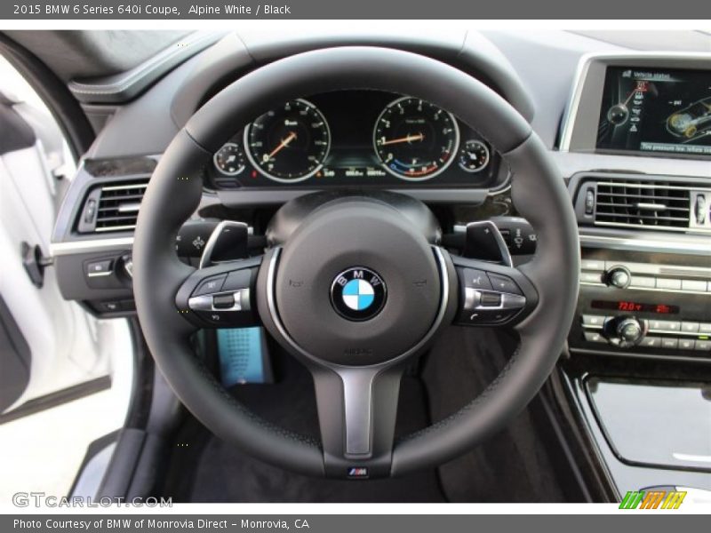Alpine White / Black 2015 BMW 6 Series 640i Coupe