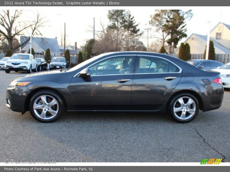 Graphite Luster Metallic / Ebony 2012 Acura TSX Technology Sedan