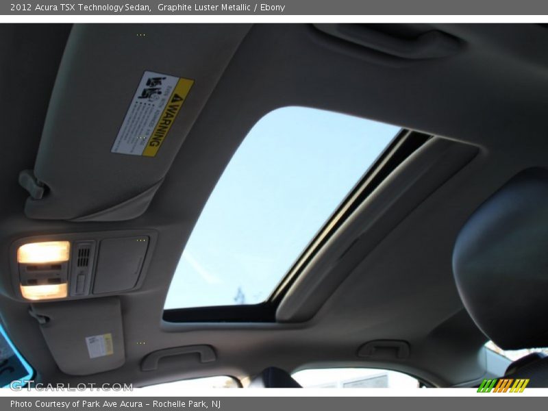 Graphite Luster Metallic / Ebony 2012 Acura TSX Technology Sedan