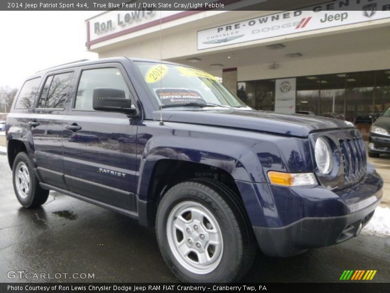 True Blue Pearl / Dark Slate Gray/Light Pebble 2014 Jeep Patriot Sport 4x4