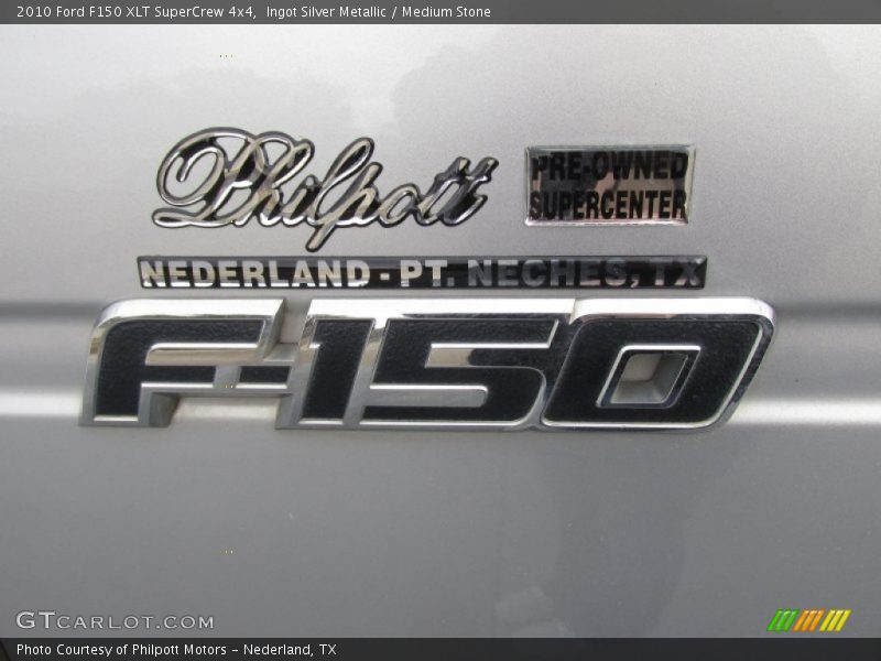Ingot Silver Metallic / Medium Stone 2010 Ford F150 XLT SuperCrew 4x4