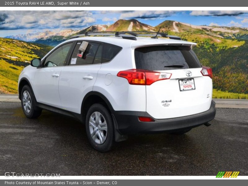 Super White / Ash 2015 Toyota RAV4 LE AWD