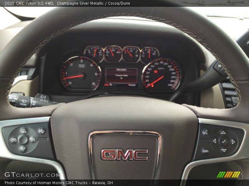 Champagne Silver Metallic / Cocoa/Dune 2015 GMC Yukon SLE 4WD