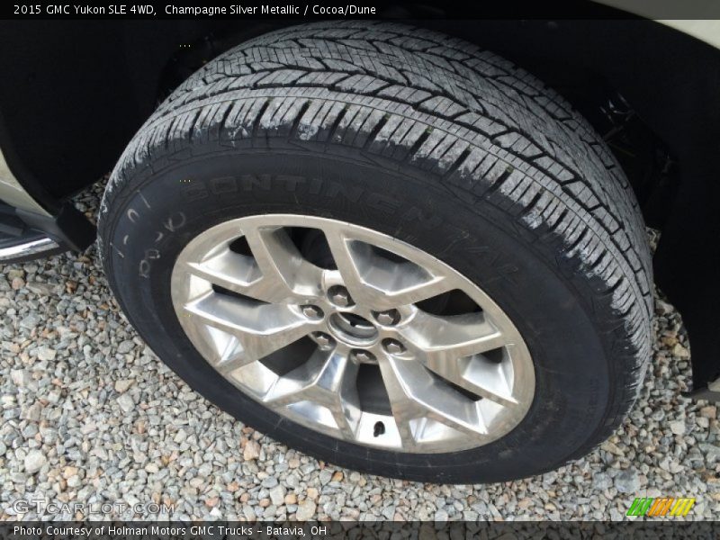 Champagne Silver Metallic / Cocoa/Dune 2015 GMC Yukon SLE 4WD
