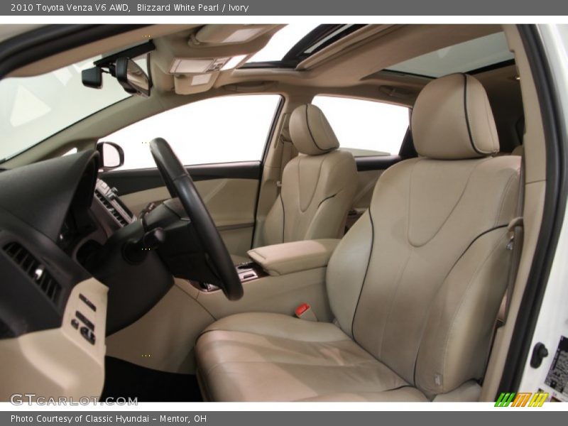 Blizzard White Pearl / Ivory 2010 Toyota Venza V6 AWD