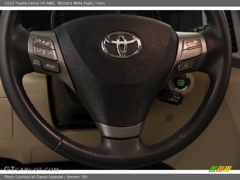 Blizzard White Pearl / Ivory 2010 Toyota Venza V6 AWD