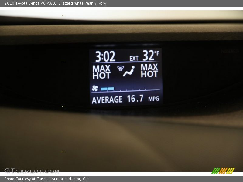 Blizzard White Pearl / Ivory 2010 Toyota Venza V6 AWD