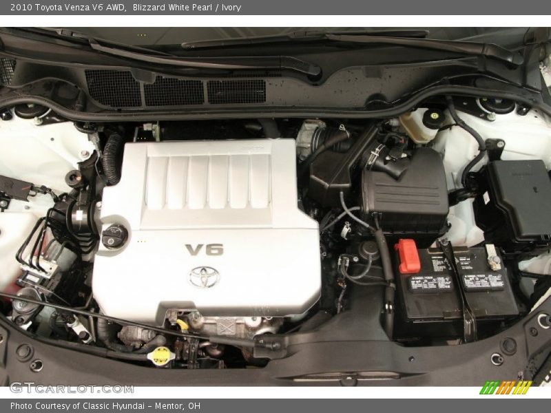 Blizzard White Pearl / Ivory 2010 Toyota Venza V6 AWD