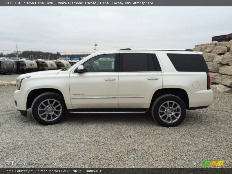 White Diamond Tricoat / Denali Cocoa/Dark Atmosphere 2015 GMC Yukon Denali 4WD