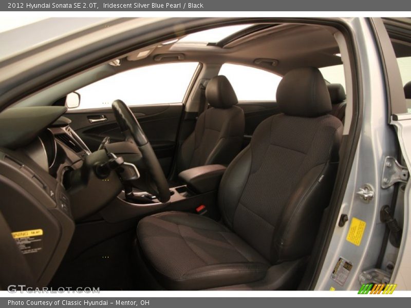 Iridescent Silver Blue Pearl / Black 2012 Hyundai Sonata SE 2.0T