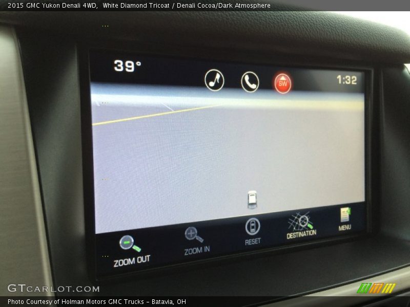 White Diamond Tricoat / Denali Cocoa/Dark Atmosphere 2015 GMC Yukon Denali 4WD