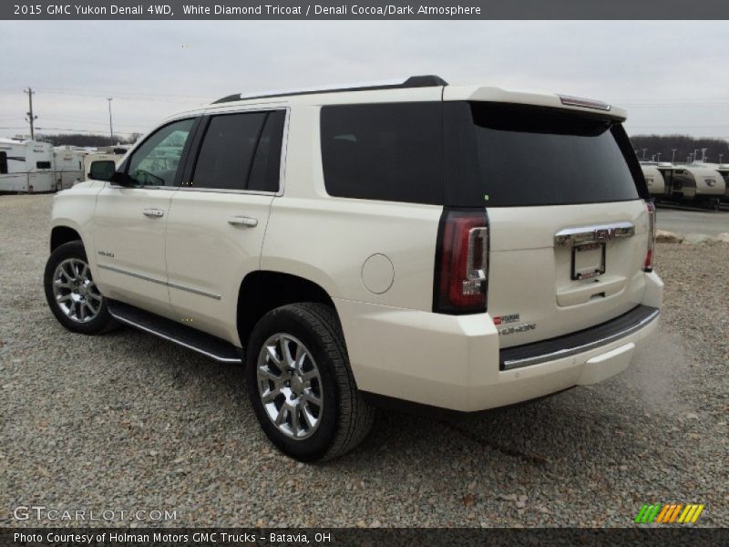 White Diamond Tricoat / Denali Cocoa/Dark Atmosphere 2015 GMC Yukon Denali 4WD