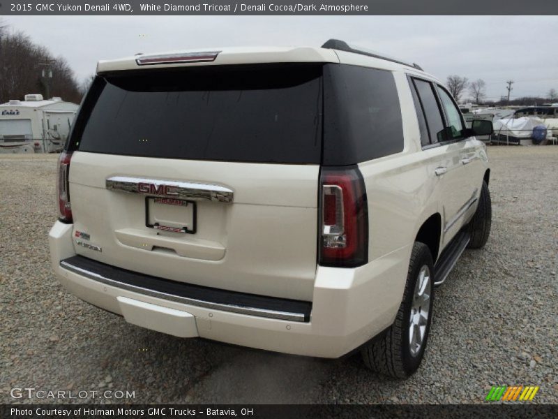 White Diamond Tricoat / Denali Cocoa/Dark Atmosphere 2015 GMC Yukon Denali 4WD