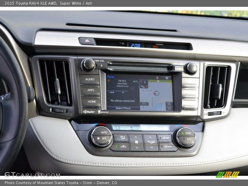 Super White / Ash 2015 Toyota RAV4 XLE AWD