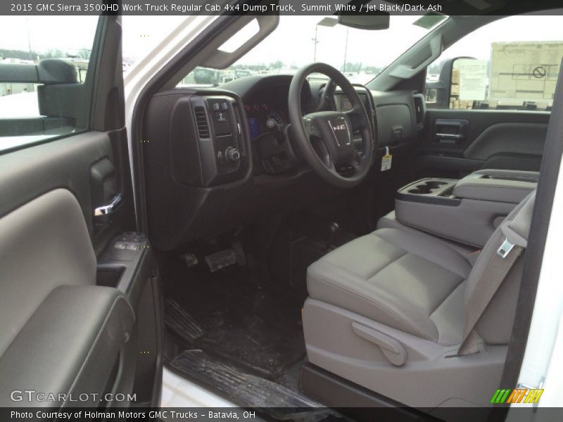Summit White / Jet Black/Dark Ash 2015 GMC Sierra 3500HD Work Truck Regular Cab 4x4 Dump Truck