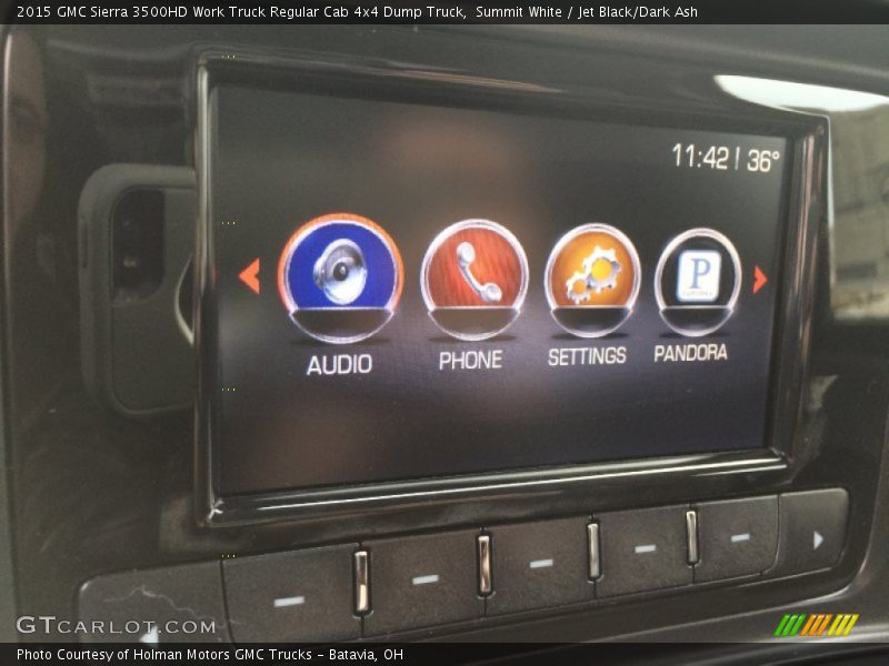 Summit White / Jet Black/Dark Ash 2015 GMC Sierra 3500HD Work Truck Regular Cab 4x4 Dump Truck