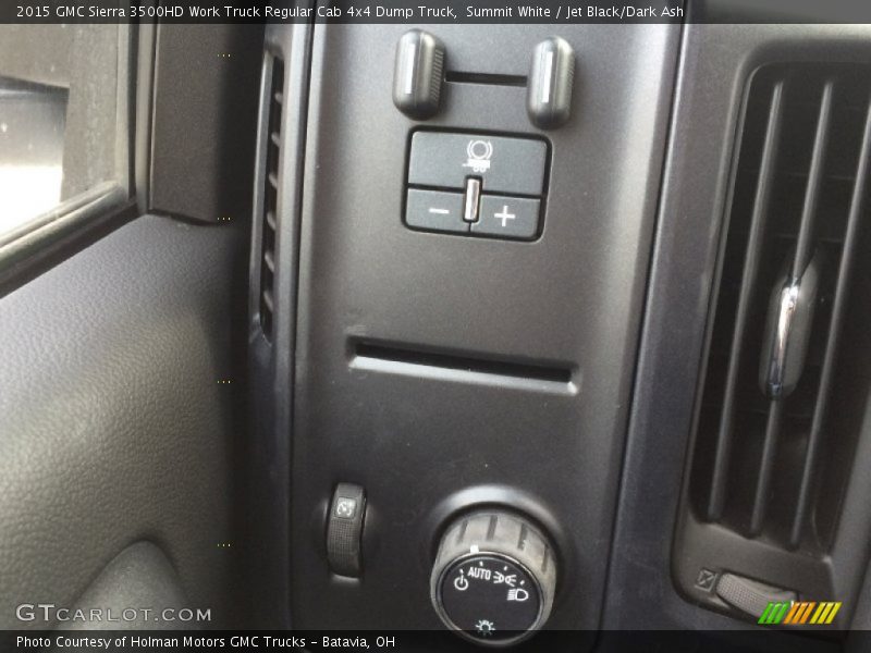 Summit White / Jet Black/Dark Ash 2015 GMC Sierra 3500HD Work Truck Regular Cab 4x4 Dump Truck